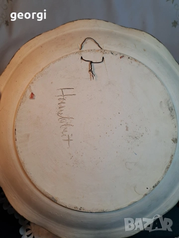 голяма декоративна керамична чиния за стена натюрморт 32/3, снимка 7 - Декорация за дома - 53159235