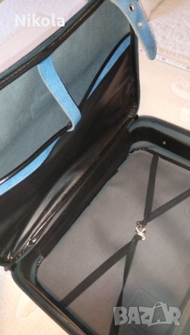 Куфар естествена кожа - Марко Поло син Marco Polo Suitcase, снимка 15 - Куфари - 34495696