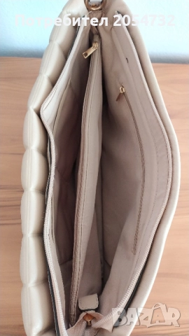 Дамска чанта в кремаво-бежов цвят, снимка 14 - Чанти - 52289302