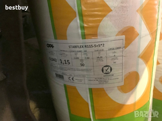 Минерална вата 3 броя, снимка 2 - Изолации - 54236408