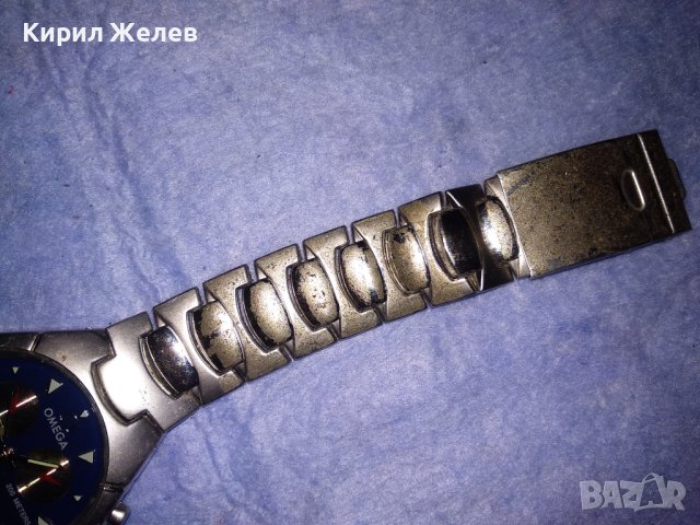 OMEGA PROFESSIONAL 200 METERS СТИЛЕН КВАРЦОВ ЧАСОВНИК КРАСИВА РЕПЛИКА на ОМЕГА с ВЕРИЖКА 37142, снимка 8 - Мъжки - 40443777
