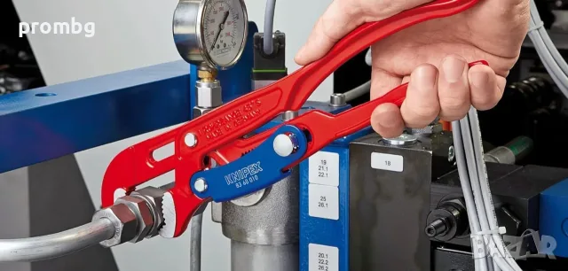 тръбен ключ Knipex, S челюсти, 1.5 инча, 420 мм, Германия