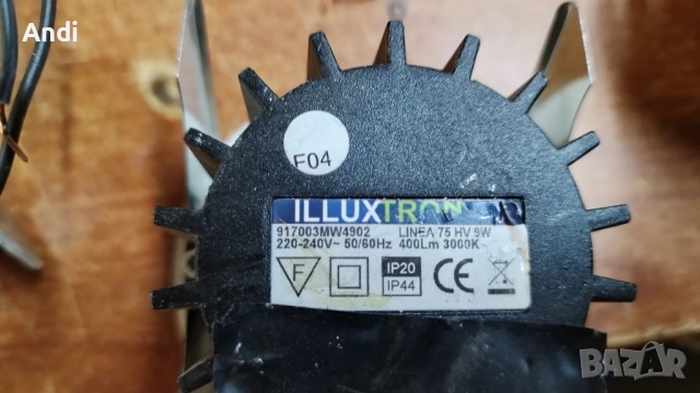 Лунички - лед лампи за таван illuxtron linea 75 HV 9W 300K, снимка 4 - Лед осветление - 52837845