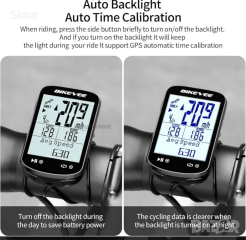 GPS велокомпютър BIKEVEE 100 А, снимка 9 - Аксесоари за велосипеди - 56243836