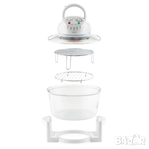 Комбинирана 2в1 халогенна фурна и еър фрайър MFC-1200,1400W,12 л., снимка 3 - Друга електроника - 51969124