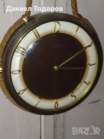 Стар Германски Стенен Механичен Часовник -Маите- Работи Точно , снимка 6 - Антикварни и старинни предмети - 51718561