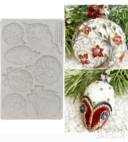 Молд коледни играчки , снимка 3 - Форми - 56436485