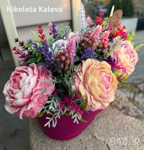 Аранжировки от глицеринов сапун, снимка 6 - Изкуствени цветя - 47968913