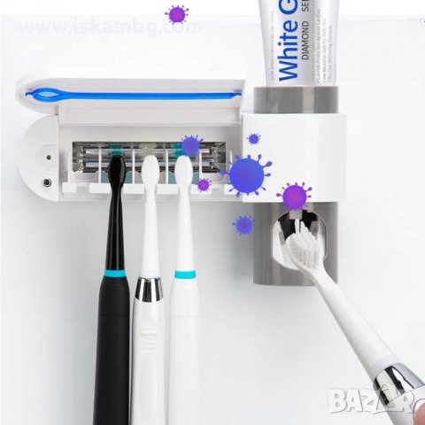 Стерилизатор за четки за зъби с диспенсер - код 2846, снимка 4 - Други - 30393064