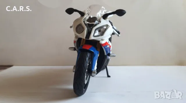 BMW S 1000RR Sports Bike Maisto - Мащаб 1:12, снимка 7 - Коли, камиони, мотори, писти - 55787853