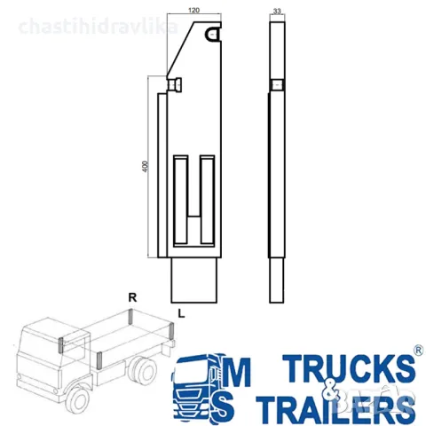 ЗАДНА ЛЯВА ДВОЙНА КОЛОНКА ЗА КАРОСЕРИЯ 35014052, снимка 3 - Части - 41477985