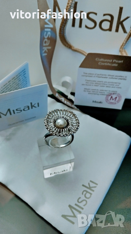 Misaki сребърен комплект колие и пръстен, снимка 7 - Бижутерийни комплекти - 44708553
