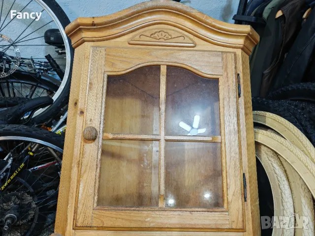 Ъглов дървен шкаф 47/47/82 см, снимка 5 - Шкафове - 49794837