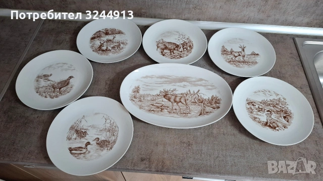 Ловен сервиз за хранене Bavaria , снимка 4 - Сервизи - 54235686