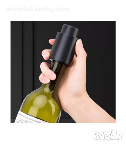 ТАПА ЗА ВИНО 2 В 1 ЗА ИЗВЕЖДАНЕ НА ВЪЗДУХА ОТ ОТВОРЕНА БУТИЛКАТА - код 2908, снимка 7 - Аксесоари за кухня - 33910035