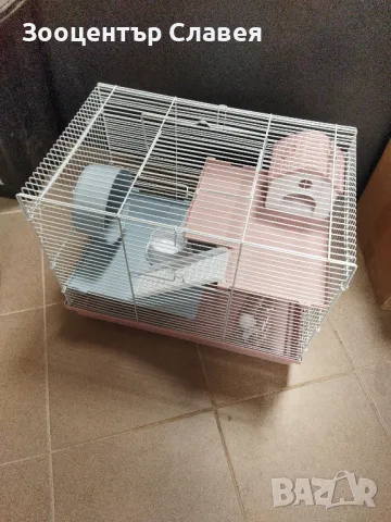 Голяма клетка( 47×30×38) за гризачи(хамстер)с 2етажа, снимка 5 - За гризачи - 47621565