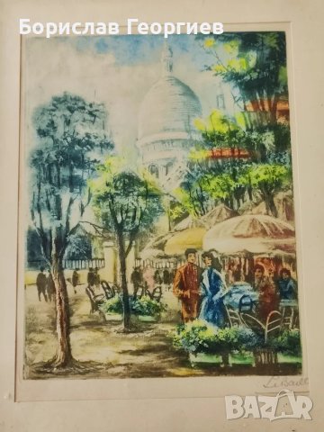 Стара литография , снимка 3 - Картини - 47276879