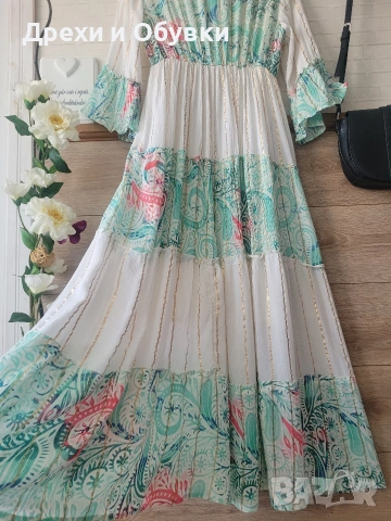 Лятна дълга бохо рокля , снимка 17 - Рокли - 54311145