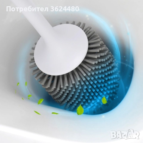 Силиконова четка за баня 3687 Ecoco, снимка 6 - Мопове, кофи, четки и метли - 52667118