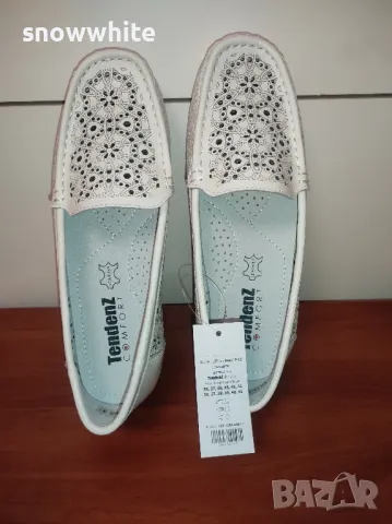 Чисто нови дамски мокасини естествена кожа на Тенденз , снимка 2 - Маратонки - 47484239