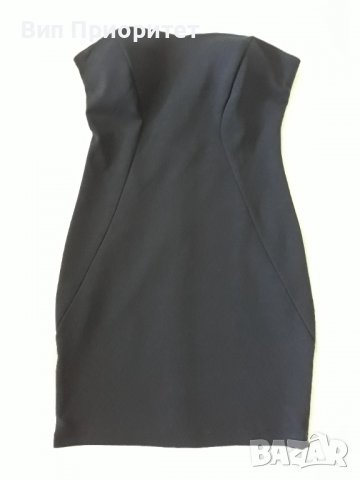 Маркова рокля MISS CHIC тъмносиня вечерна малка елегантна изчистена стилна нова, снимка 11 - Рокли - 37265326
