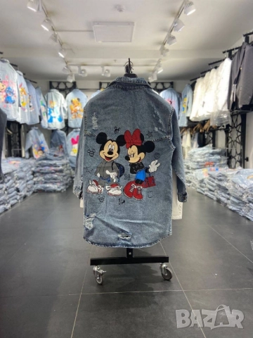 Дънково яке тип риза с анимационни герои на едро и дребно , снимка 5 - Якета - 51615427