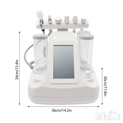 Водно дермабразио, RF, Биолифтинг, Кислород, Ултразвук и Криотерапия 6 в 1 , снимка 6 - Козметични уреди - 52006193