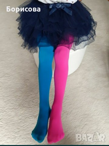 Двуцветен пролетно- есенен детски чорапогащник подходящ и за балет , снимка 1