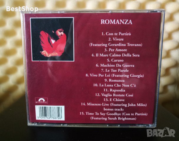 Andrea Bocelli - Romanza, снимка 2 - CD дискове - 30223697