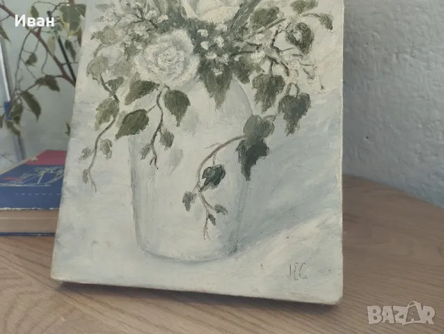 Картина с маслени бои и подпис , снимка 3 - Картини - 50246202