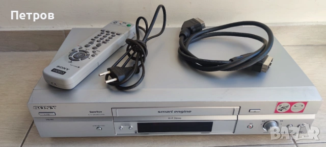 Видео SONY VHS , снимка 2 - Плейъри, домашно кино, прожектори - 54218454