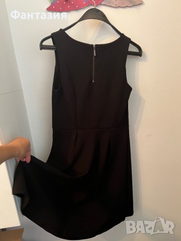 Черна дамска изчистена рокля, снимка 2 - Рокли - 38238228