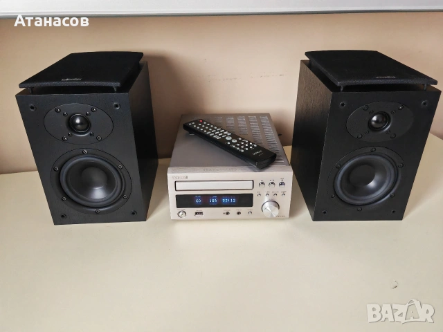 Denon RCD M 38 с дистанционно и тонколони SC M Denon , снимка 2 - Аудиосистеми - 53933107