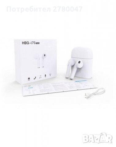 Безжични i7S AirPods Bluetooth слушалки, снимка 1