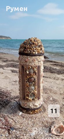 Ръчно изработени вази с натурал. морски материали , снимка 12 - Вази - 40620577