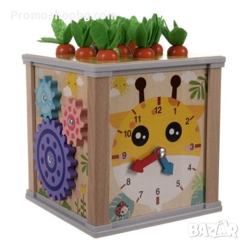 Дървено образователно кубче - сортер Kruzzel , снимка 2 - Образователни игри - 42892281