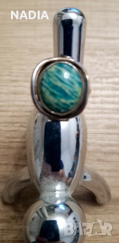 Авторски сребърен пръстен, снимка 4 - Пръстени - 51671256