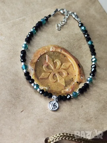 925 сребърна гривна с висулка Unik, снимка 2 - Гривни - 50313801