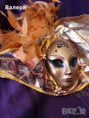 Венецианска маска Порцеланова , снимка 2 - Антикварни и старинни предмети - 49975645