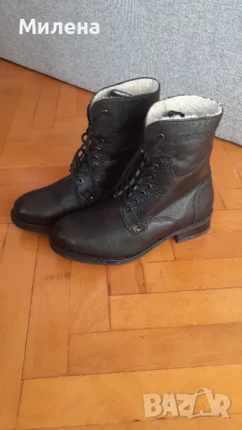 Дамски боти естествена кожа номер 37, снимка 2 - Дамски боти - 48281328