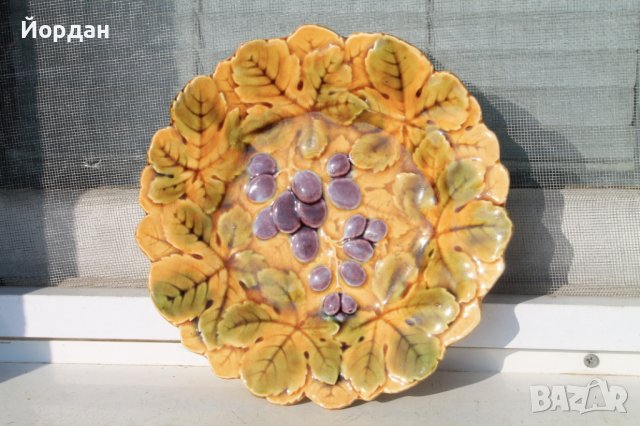 Френска чиния за стена мажолика, снимка 1 - Колекции - 39920784