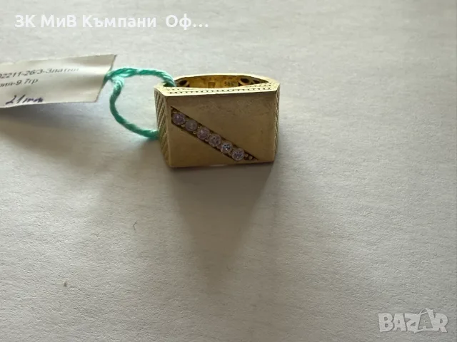 Златен мъжки пръстен - 9.7гр. - 14к., снимка 2 - Пръстени - 55795972