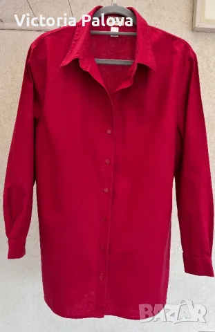 Красива плътна риза/туника  лен и памук, снимка 9 - Ризи - 42623290