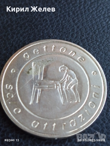 Два жетона токен gala attrazioni за КОЛЕКЦИЯ ДЕКОРАЦИЯ 28190, снимка 4 - Други ценни предмети - 51433594