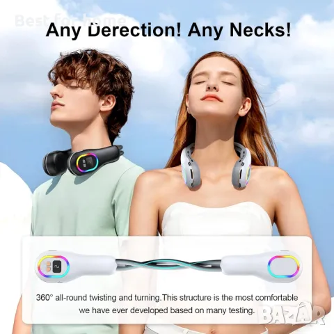 Вентилатор за врат, снимка 3 - Друга електроника - 49547203