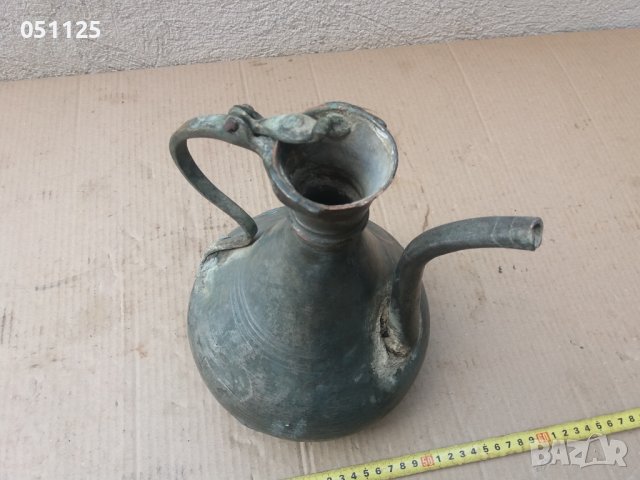 Кован меден възрожденски ибрик , снимка 5 - Антикварни и старинни предмети - 36649145