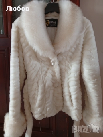 Дамско късо палто еко кожа