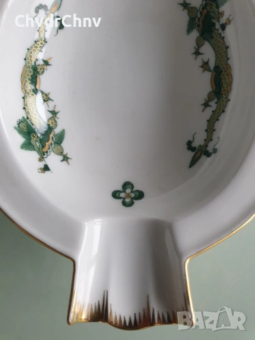 Meissen 14см/Майсен порцеланова чиния-пепелник, снимка 6 - Други - 53950558