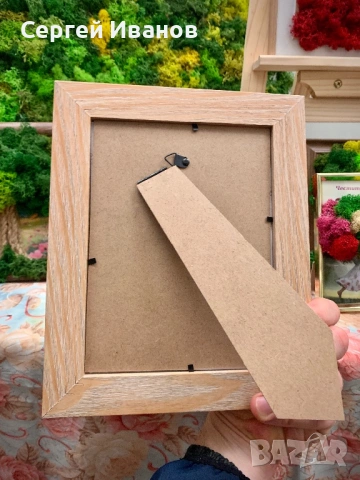 Картина с жив мъх 21х26 – ръчна изработка, уникален подарък, снимка 3 - Картини - 54216289