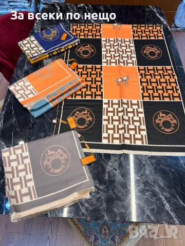 Hermes Шал 100% Кашмир Хермес - Налични Различни Цветове Код SK660, снимка 5 - Шалове - 53128039